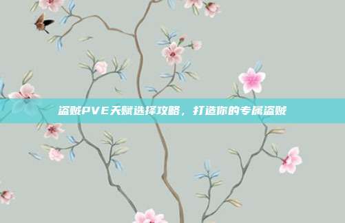 盗贼PVE天赋选择攻略,打造你的专属盗贼