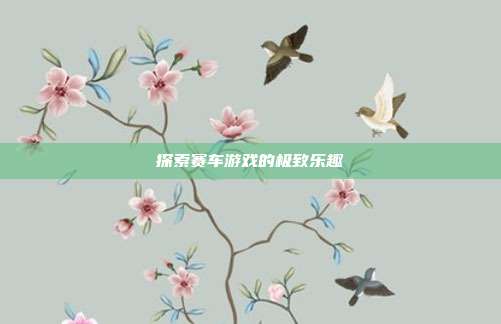探索赛车游戏的极致乐趣