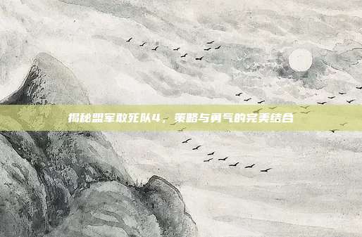 揭秘盟军敢死队4,策略与勇气的完美结合