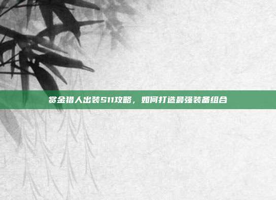 赏金猎人出装S11攻略,如何打造最强装备组合