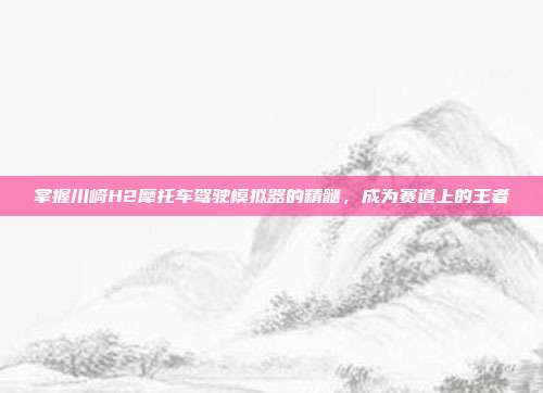 掌握川崎H2摩托车驾驶模拟器的精髓,成为赛道上的王者