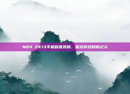 NBA 2K13手机版直装版，篮球游戏的新纪元
