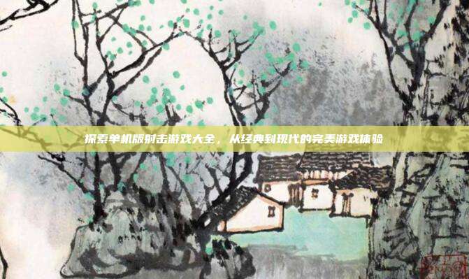 探索单机版射击游戏大全，从经典到现代的完美游戏体验