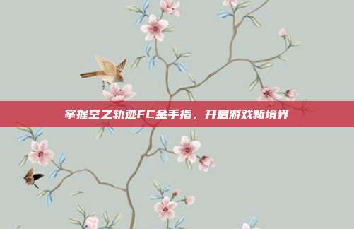 掌握空之轨迹FC金手指，开启游戏新境界