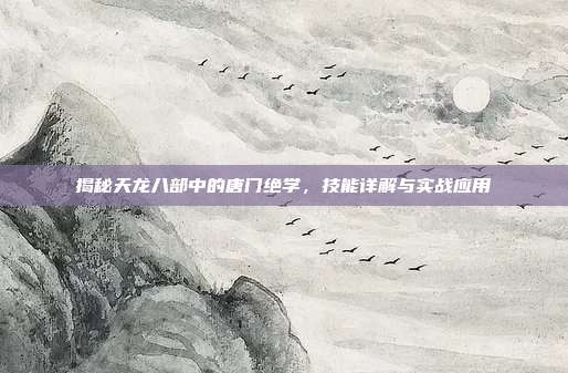 揭秘天龙八部中的唐门绝学，技能详解与实战应用