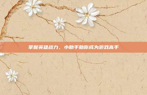 掌握英雄战力,小助手助你成为游戏高手