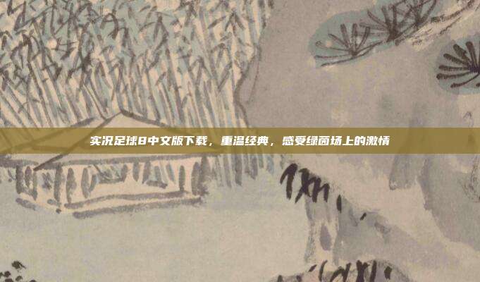 实况足球8中文版下载,重温经典,感受绿茵场上的激情