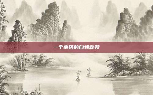 一个串码的自我救赎