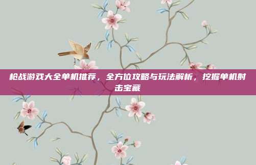 枪战游戏大全单机推荐,全方位攻略与玩法解析,挖掘单机射击宝藏