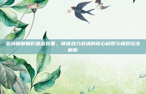 圣域魔都魅影暗金装备,神级战力战场的核心利器与极致玩法解析
