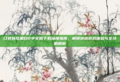 口袋妖怪黑白2中文版下载深度指南,解锁地道游戏体验与全攻略解析