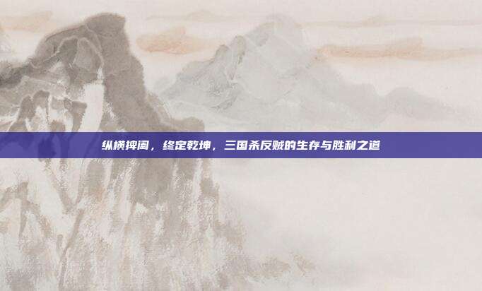 纵横捭阖，终定乾坤，三国杀反贼的生存与胜利之道