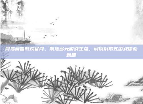 网易暴雪游戏官网，聚焦多元游戏生态，解锁沉浸式游戏体验新篇