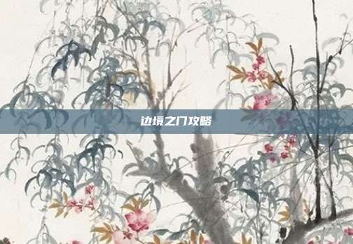 边境之门攻略