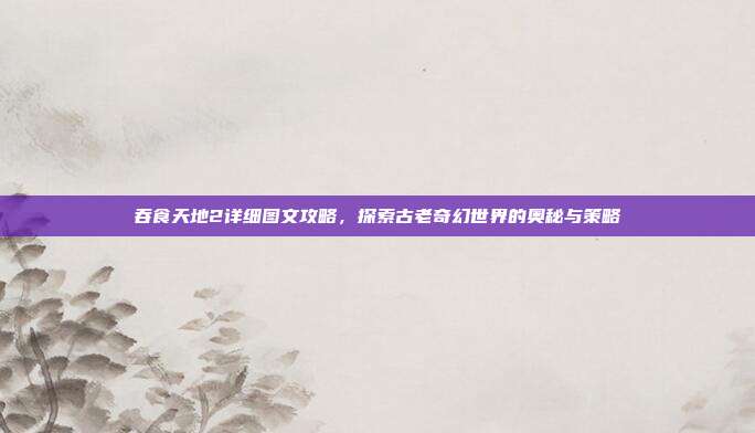 吞食天地2详细图文攻略，探索古老奇幻世界的奥秘与策略