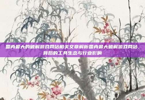 国内最大的破解游戏网站相关文章解析国内最大破解游戏网站,背后的工具生态与行业影响