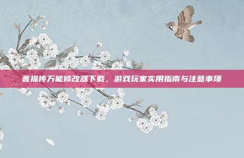 曹操传万能修改器下载,游戏玩家实用指南与注意事项