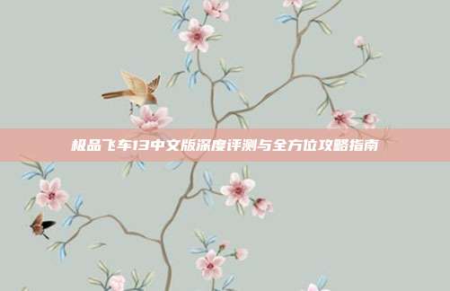 极品飞车13中文版深度评测与全方位攻略指南