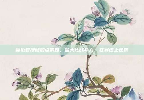 复仇者技能加点策略,最大化战斗力,在赛道上逆袭