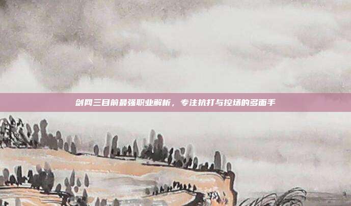 剑网三目前最强职业解析,专注抗打与控场的多面手