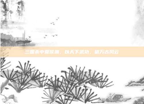 三国杀中夏侯渊,以天下武功,破万古风云