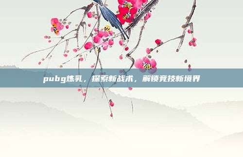 pubg炼乳,探索新战术,解锁竞技新境界