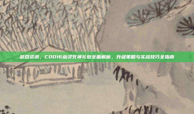 游戏资讯，COD16幽灵死神礼包全面解析，升级策略与实战技巧全指南
