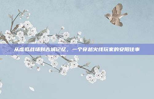 从虚拟战场到古城记忆,一个穿越火线玩家的安阳往事