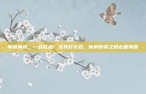 解锁神装,一战成名!龙将打孔石,你的传奇之路必备神器