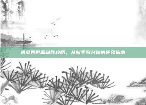 机战再世篇制胜攻略,从新手到封神的逆袭指南
