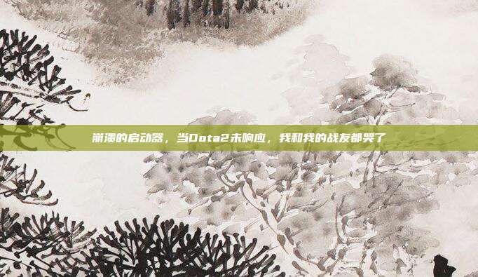崩溃的启动器,当Dota2未响应,我和我的战友都哭了