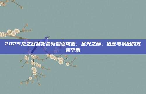 2025龙之谷祭祀最新加点攻略,圣光之巅,治愈与输出的完美平衡
