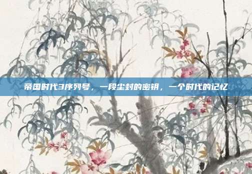 帝国时代3序列号,一段尘封的密钥,一个时代的记忆