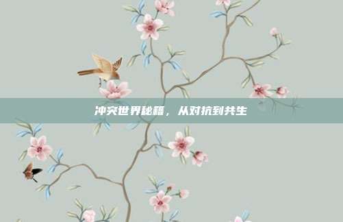 冲突世界秘籍，从对抗到共生