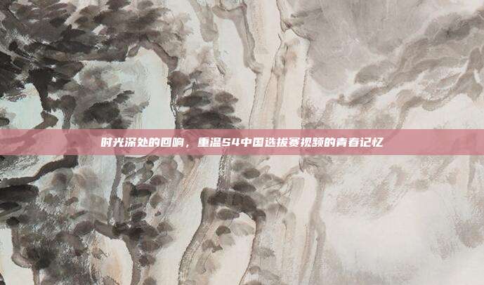 时光深处的回响,重温S4中国选拔赛视频的青春记忆