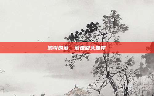 鹏哥的爱,爱是回头是岸