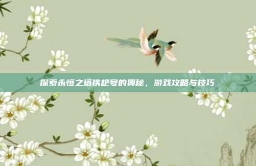 探索永恒之塔铁耙号的奥秘,游戏攻略与技巧