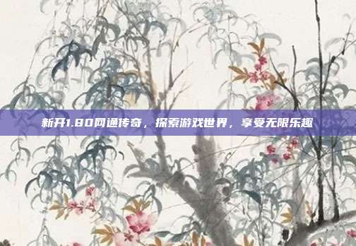 新开1.80网通传奇,探索游戏世界,享受无限乐趣