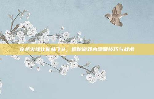 穿越火线让你妹飞2，揭秘游戏内隐藏技巧与战术