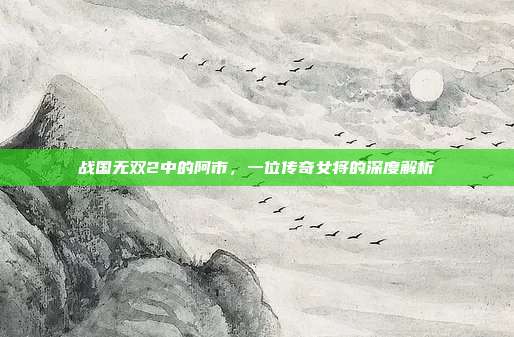 战国无双2中的阿市,一位传奇女将的深度解析