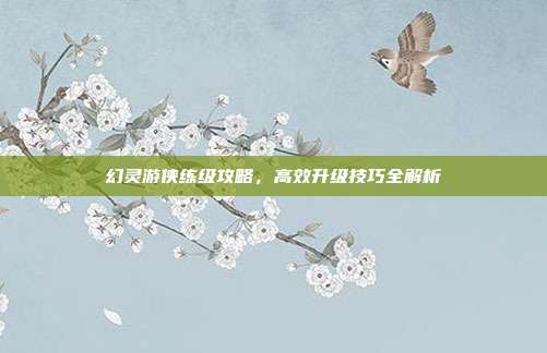幻灵游侠练级攻略,高效升级技巧全解析