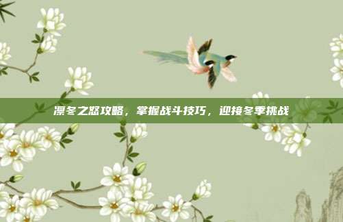 凛冬之怒攻略,掌握战斗技巧,迎接冬季挑战