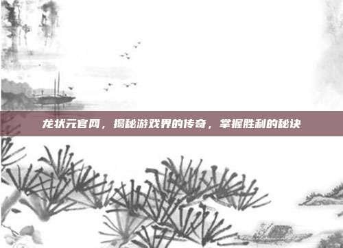 龙状元官网，揭秘游戏界的传奇，掌握胜利的秘诀