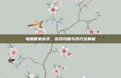 电脑管家剑灵,游戏攻略与技巧全解析