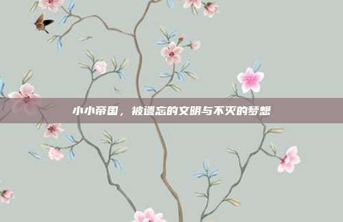 小小帝国，被遗忘的文明与不灭的梦想