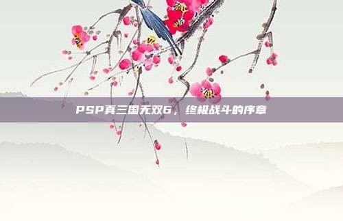 PSP真三国无双6，终极战斗的序章