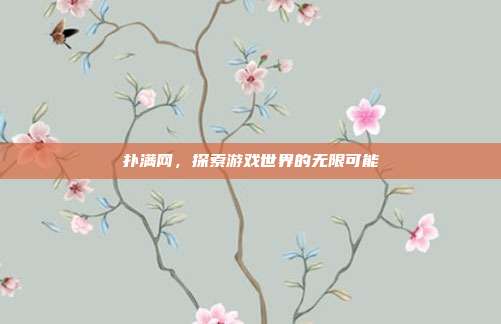 扑满网,探索游戏世界的无限可能