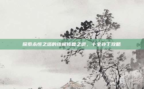 探索永恒之塔的终极修复之道,十全补丁攻略