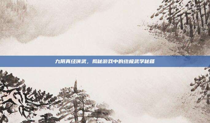 九阴真经演武,揭秘游戏中的终极武学秘籍