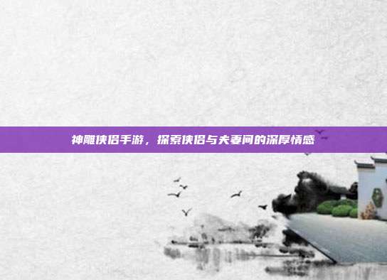 神雕侠侣手游,探索侠侣与夫妻间的深厚情感